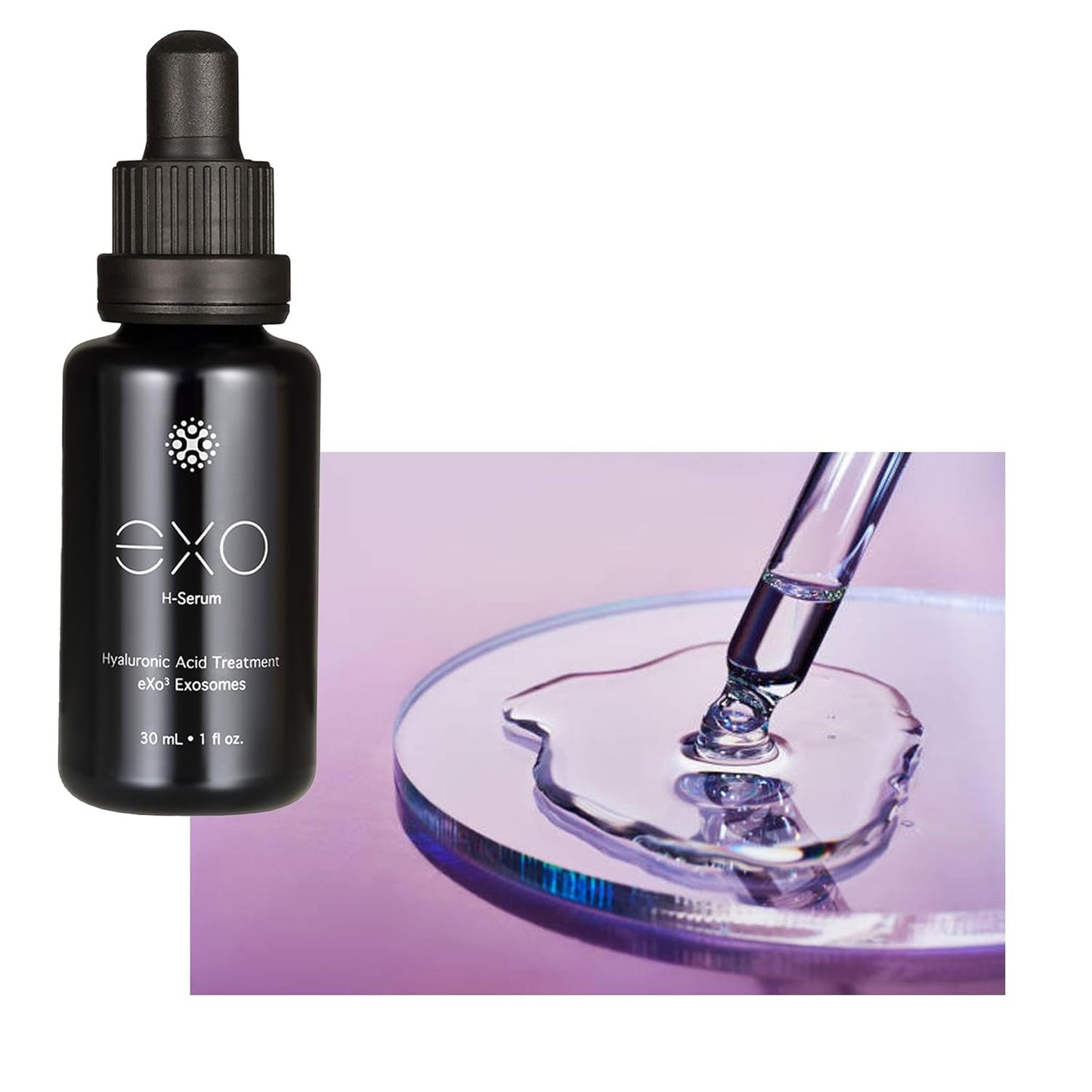 EXO H-SERUM™ Exoceuticals Hyaluronic Acid Treatment | Skincare Serum | Deep Hydration For Your Skin | Innovative Skin Care | 30ML (1 fl oz.)